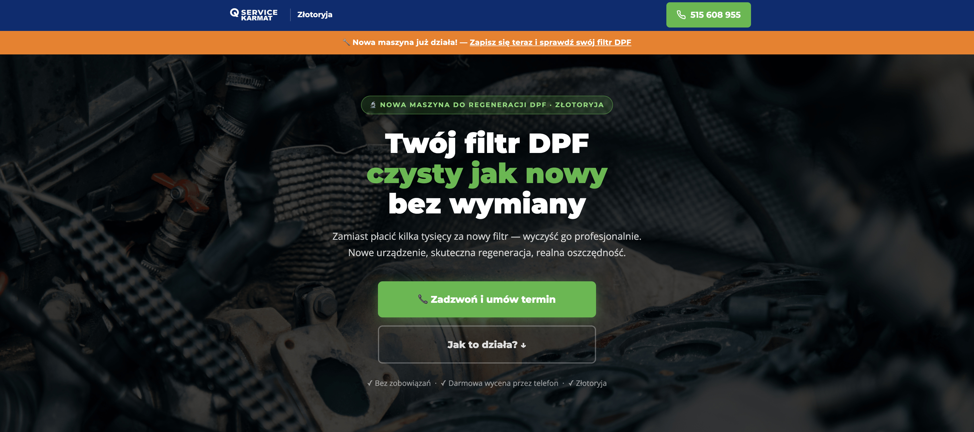 Miniatura kampanii reklamowej czyszczenia DPF